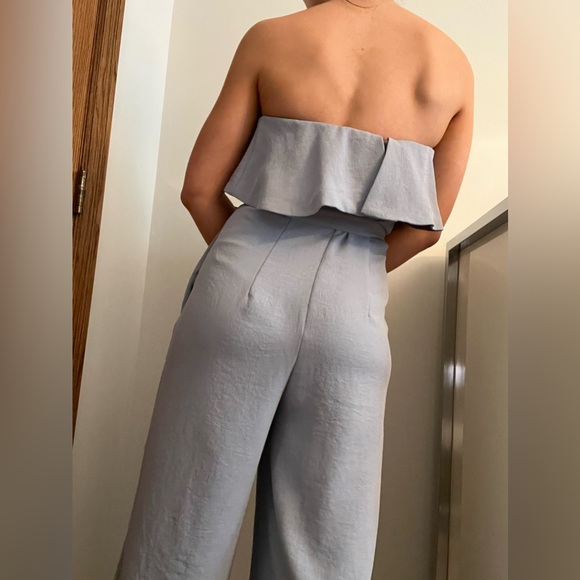 BABATON Flutter Jumpsuit- Light Blue - Picture 2 of 7